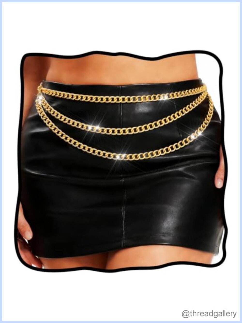 Layered Waist Chain Alloy Body Jewelry for Women Nightclub Beach Party
